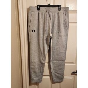 Under Armour Men's Hustle Fleece Jogger Sweatpants Size 2XL Gray 1317455-025 NWT